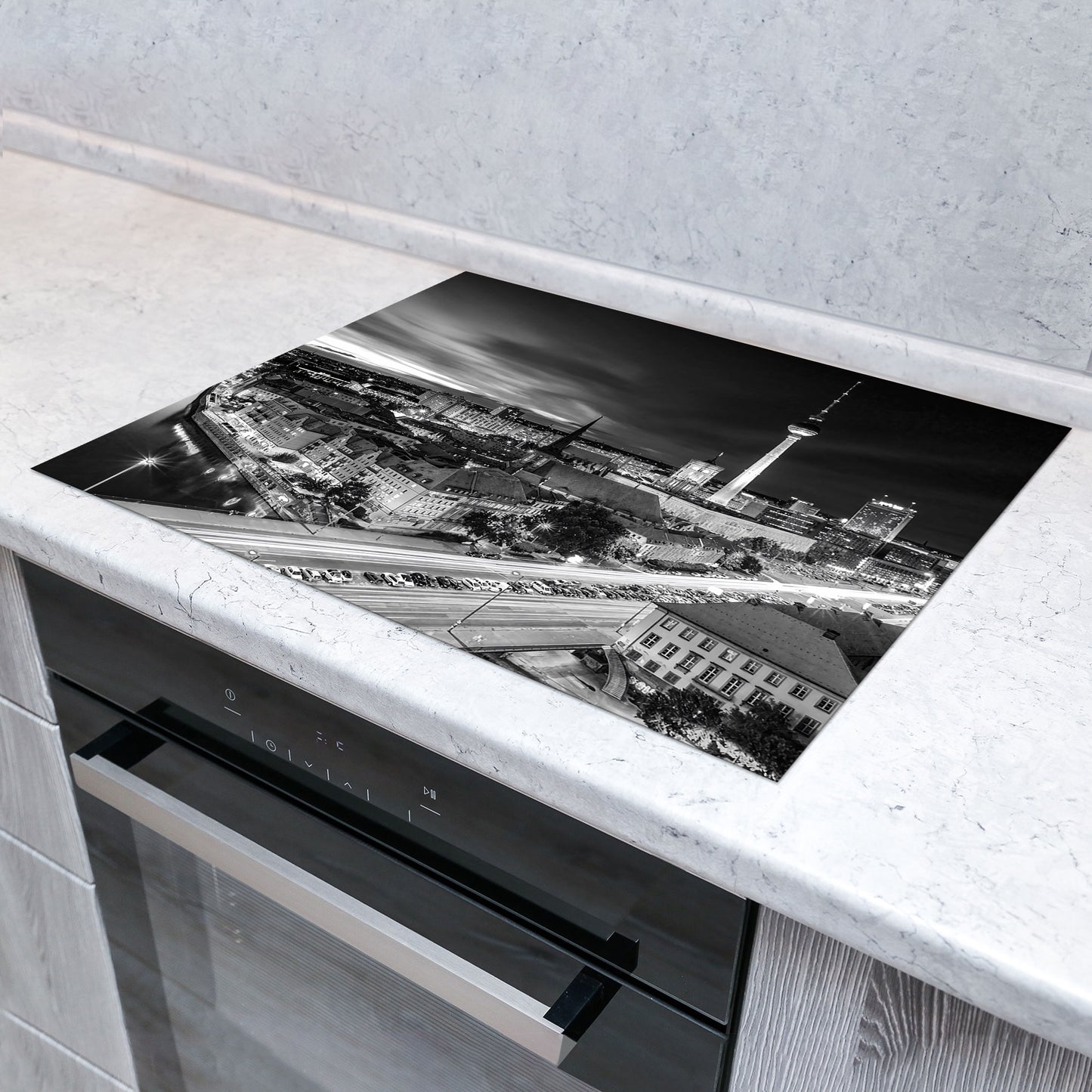 Beautiful Berlin Herdabdeckplatte Vinyl Induktionsschutz Ceranfeld Kochfeld