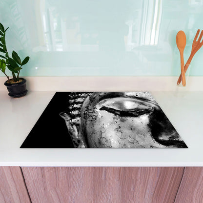 Kunst Buddha Herdabdeckplatte Vinyl Induktionsschutz Ceranfeld Kochfeld