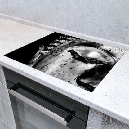 Kunst Buddha Herdabdeckplatte Vinyl Induktionsschutz Ceranfeld Kochfeld
