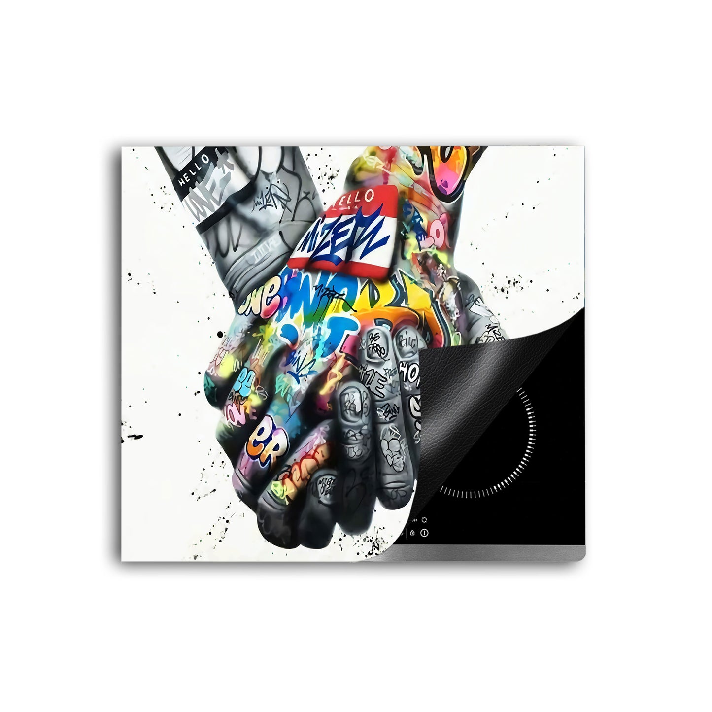 Hände Love Herdabdeckplatte Vinyl Induktionsschutz Ceranfeld Kochfeld