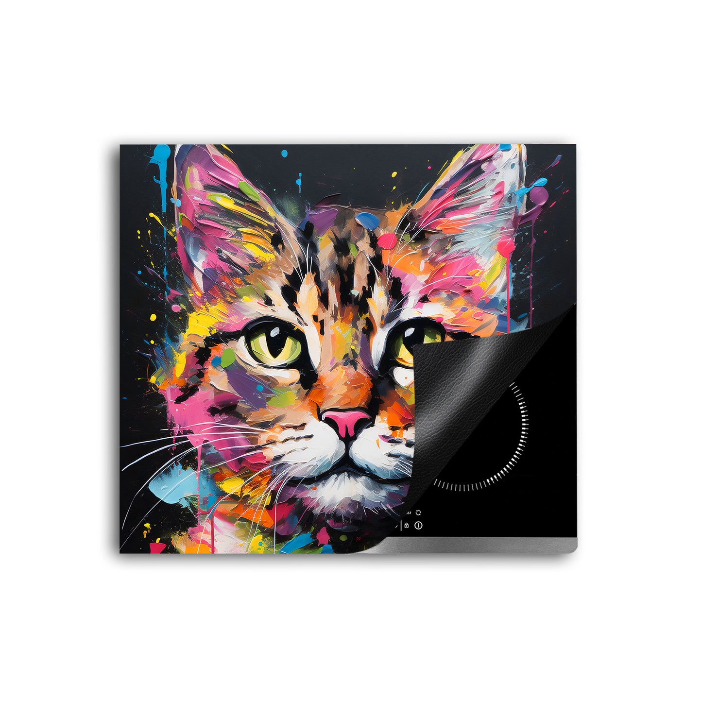 Katze Colour Herdabdeckplatte Vinyl Induktionsschutz Ceranfeld Kochfeld