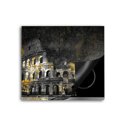 Kolosseum bei Nacht Herdabdeckplatte Vinyl Induktionsschutz Ceranfeld Kochfeld