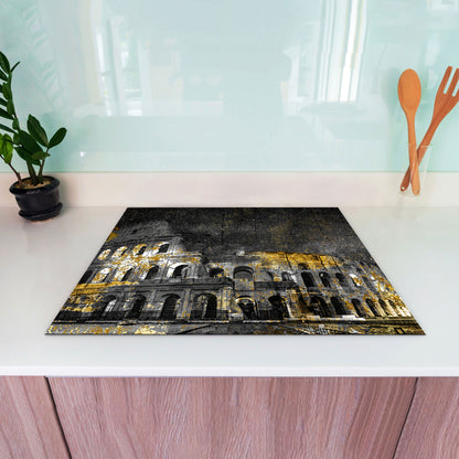 Kolosseum bei Nacht Herdabdeckplatte Vinyl Induktionsschutz Ceranfeld Kochfeld