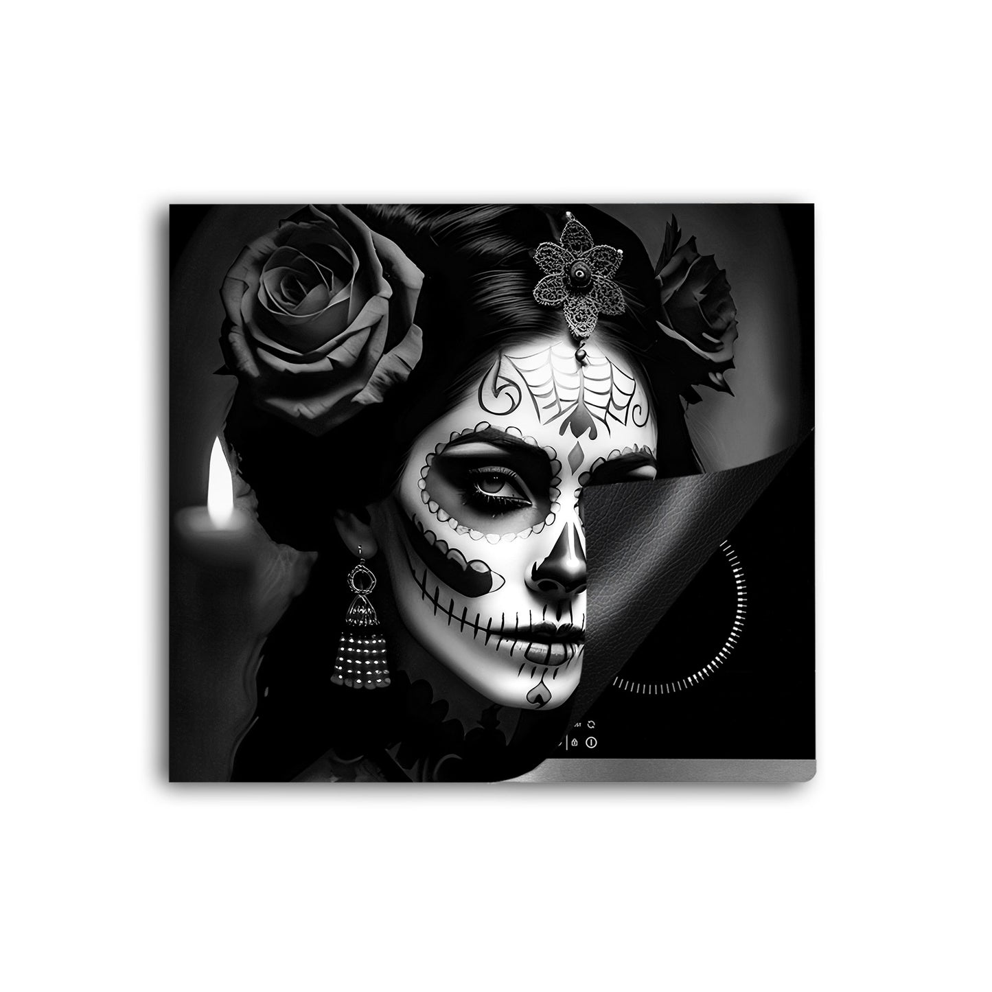 La Calavera Catrina Herdabdeckplatte Vinyl Induktionsschutz Ceranfeld Kochfeld
