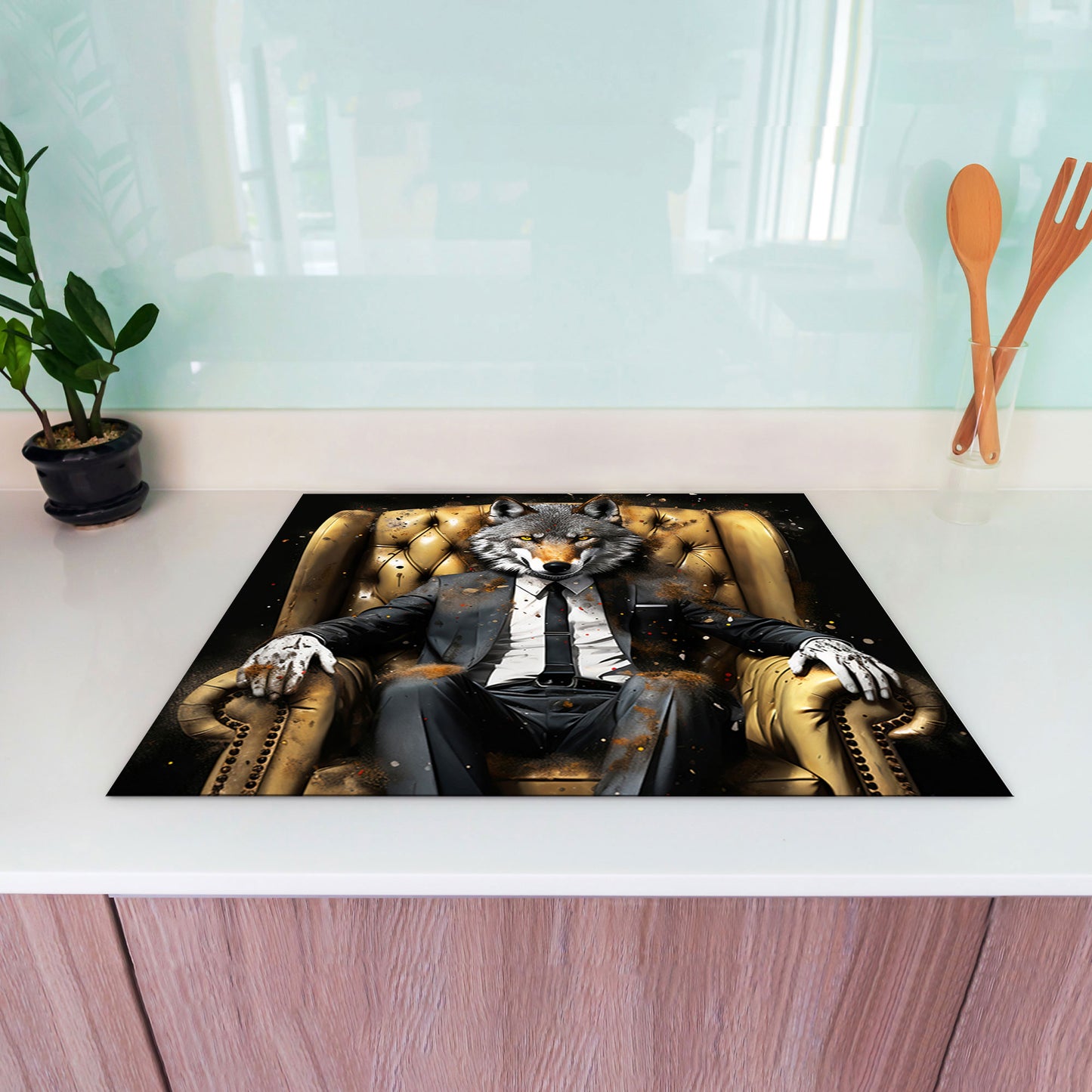 Lifestyle Wolf Herdabdeckplatte Vinyl Induktionsschutz Ceranfeld Kochfeld