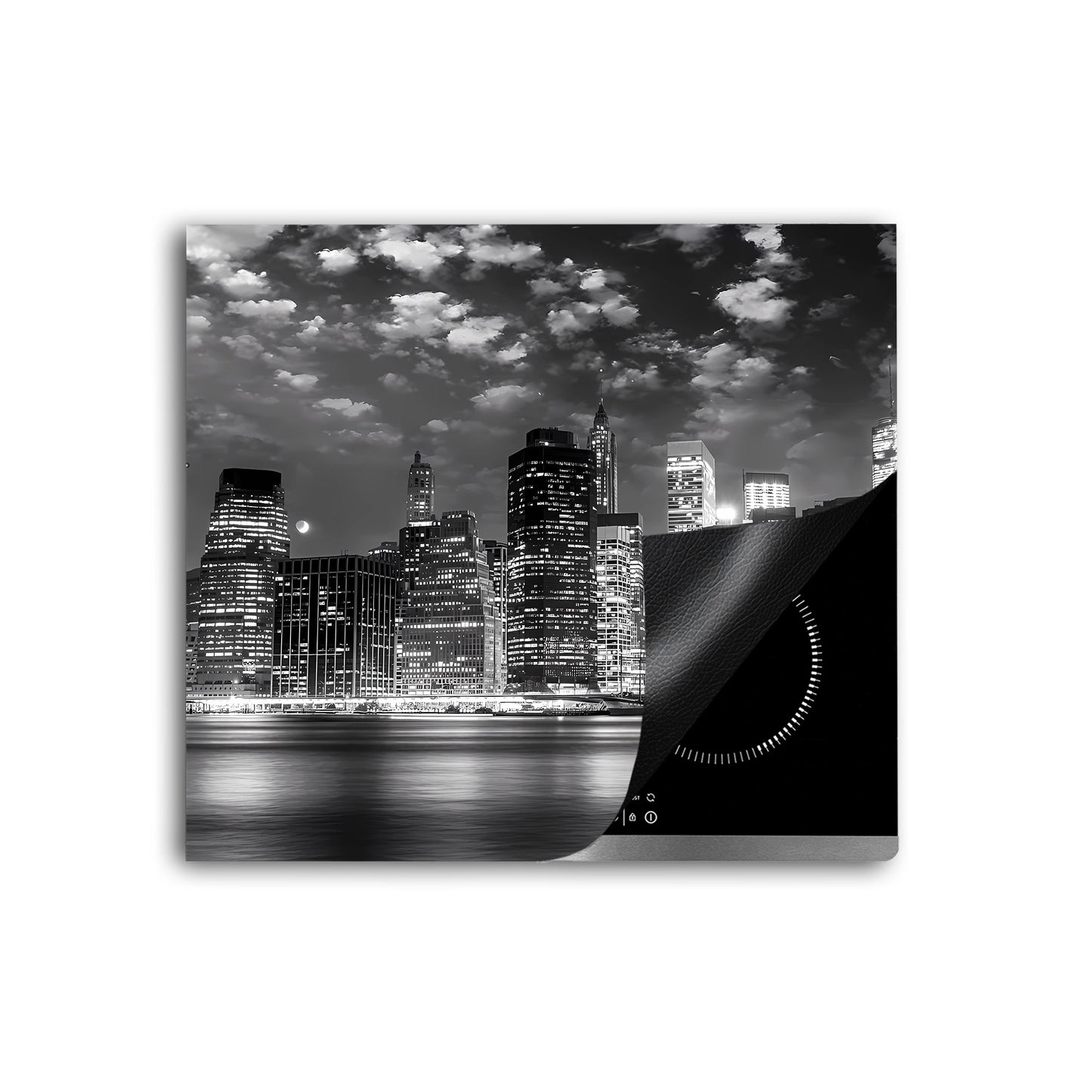 Manhattan Skyline Herdabdeckplatte Vinyl Induktionsschutz Ceranfeld Kochfeld