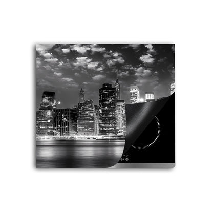 Manhattan Skyline Herdabdeckplatte Vinyl Induktionsschutz Ceranfeld Kochfeld