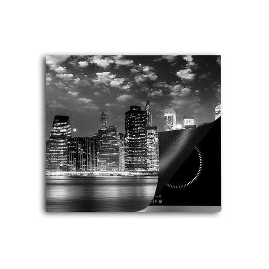 Manhattan Skyline Herdabdeckplatte Vinyl Induktionsschutz Ceranfeld Kochfeld