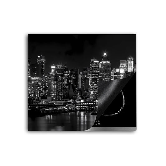 Modern New York Herdabdeckplatte Vinyl Induktionsschutz Ceranfeld Kochfeld