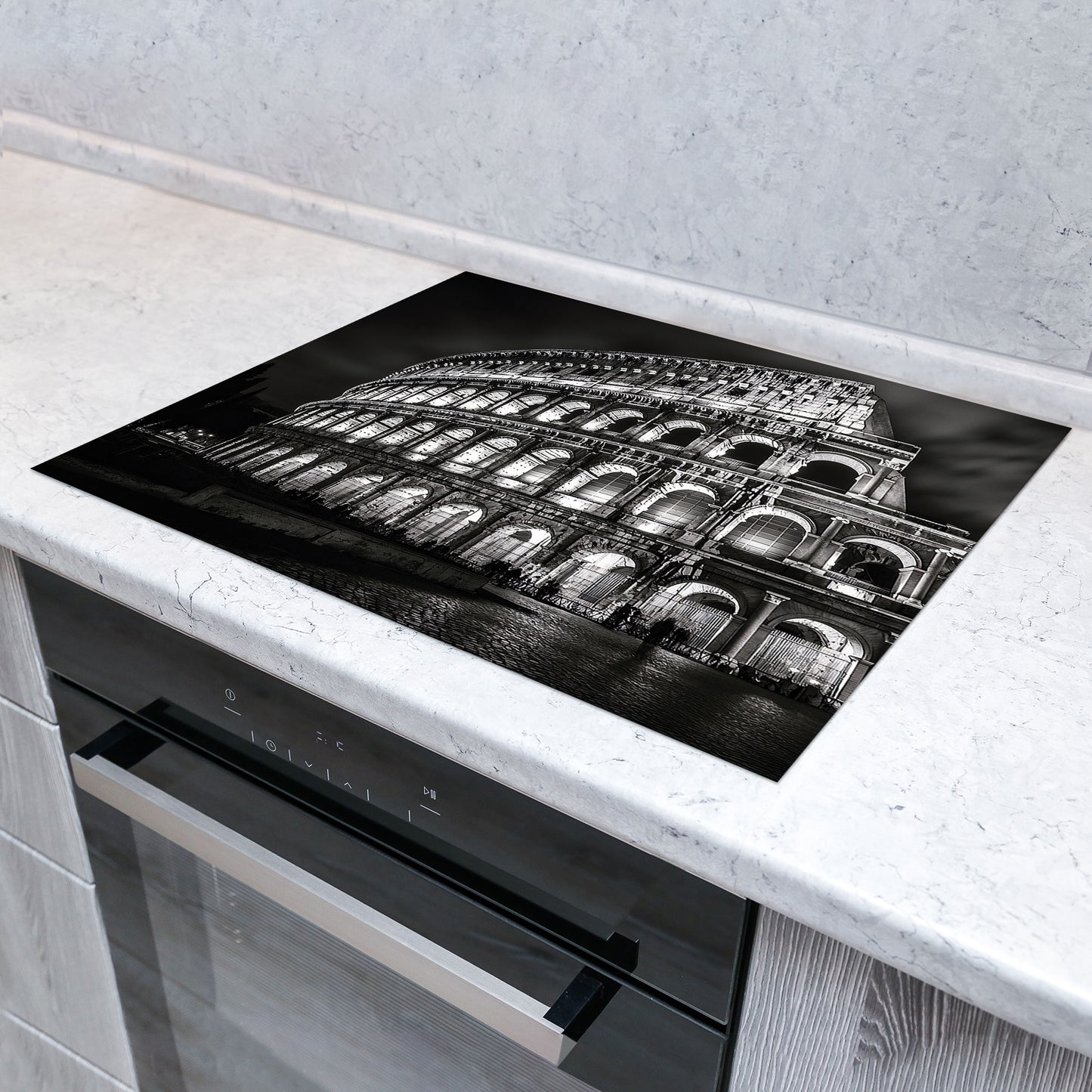 Rom Architektur Herdabdeckplatte Vinyl Induktionsschutz Ceranfeld Kochfeld