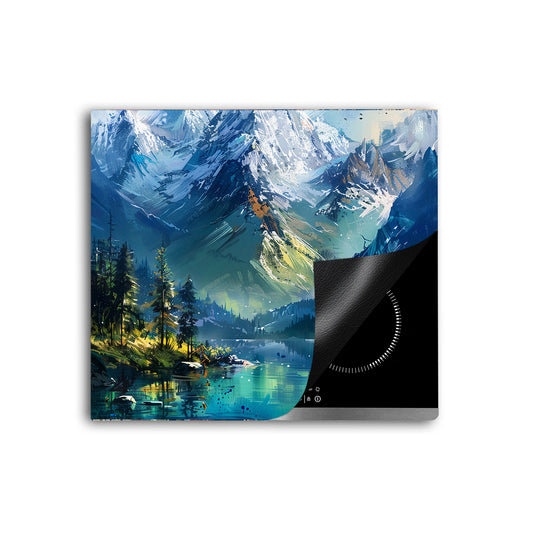 See und Berglandschaft Herdabdeckplatte Vinyl Induktionsschutz Ceranfeld Kochfeld