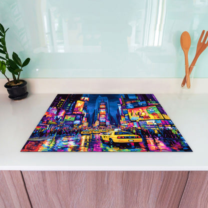 Städte New York Herdabdeckplatte Vinyl Induktionsschutz Ceranfeld Kochfeld