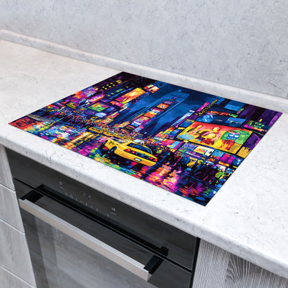 Städte New York Herdabdeckplatte Vinyl Induktionsschutz Ceranfeld Kochfeld