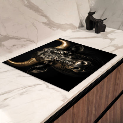 Stier Black Herdabdeckplatte Vinyl Induktionsschutz Ceranfeld Kochfeld