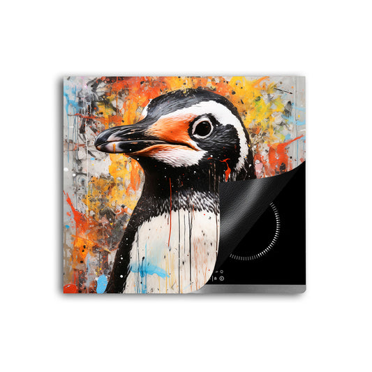 Süßer Pinguin Herdabdeckplatte Vinyl Induktionsschutz Ceranfeld Kochfeld