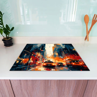 USA New York Herdabdeckplatte Vinyl Induktionsschutz Ceranfeld Kochfeld