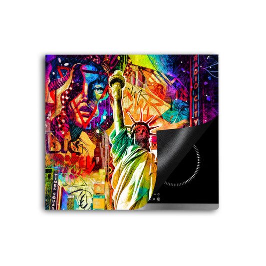 USA New York City Herdabdeckplatte Vinyl Induktionsschutz Ceranfeld Kochfeld