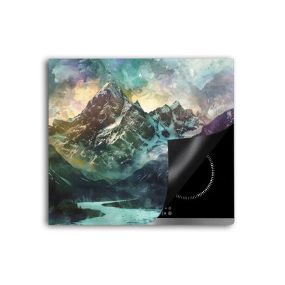 Wunderschöne Berge Herdabdeckplatte Vinyl Induktionsschutz Ceranfeld Kochfeld