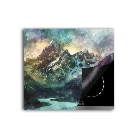 Wunderschöne Berge Herdabdeckplatte Vinyl Induktionsschutz Ceranfeld Kochfeld