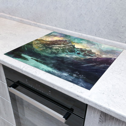 Wunderschöne Berge Herdabdeckplatte Vinyl Induktionsschutz Ceranfeld Kochfeld