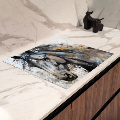 Wunderschönes Pferd Herdabdeckplatte Vinyl Induktionsschutz Ceranfeld Kochfeld