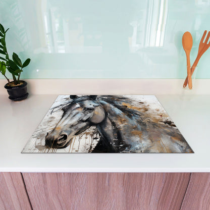 Wunderschönes Pferd Herdabdeckplatte Vinyl Induktionsschutz Ceranfeld Kochfeld