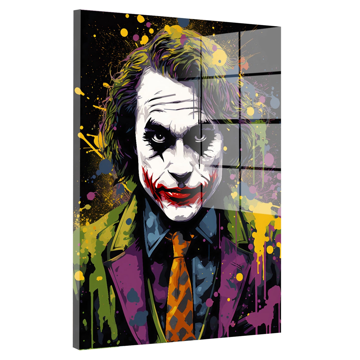 Joker Abstract Acrylglasbild Wandbild Bild Wanddeko Wohnzimmer XL