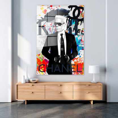Karl Pop Art Acrylglasbild Wandbild Bild Wanddeko Wohnzimmer XL
