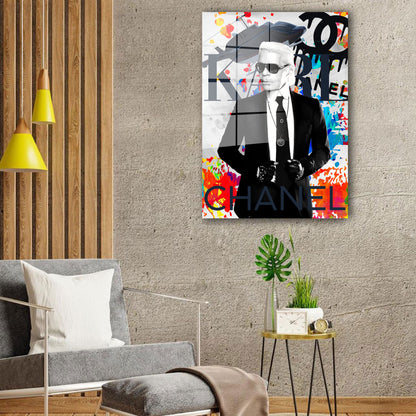 Karl Pop Art Acrylglasbild Wandbild Bild Wanddeko Wohnzimmer XL