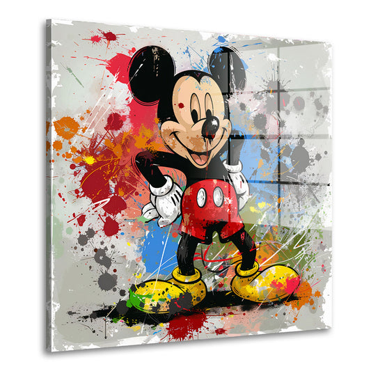 Maus Pop Art Acrylglasbild Wandbild Bild Wanddeko Wohnzimmer XL
