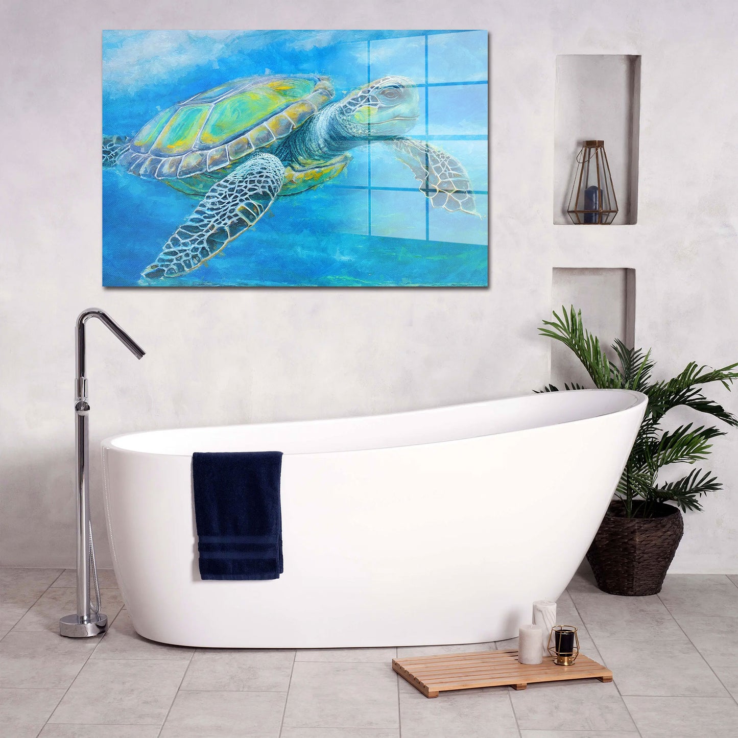 Meeresschildkröte Acrylglasbild Wandbild Bild Wanddeko Wohnzimmer XL
