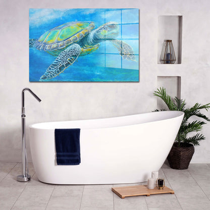 Meeresschildkröte Acrylglasbild Wandbild Bild Wanddeko Wohnzimmer XL