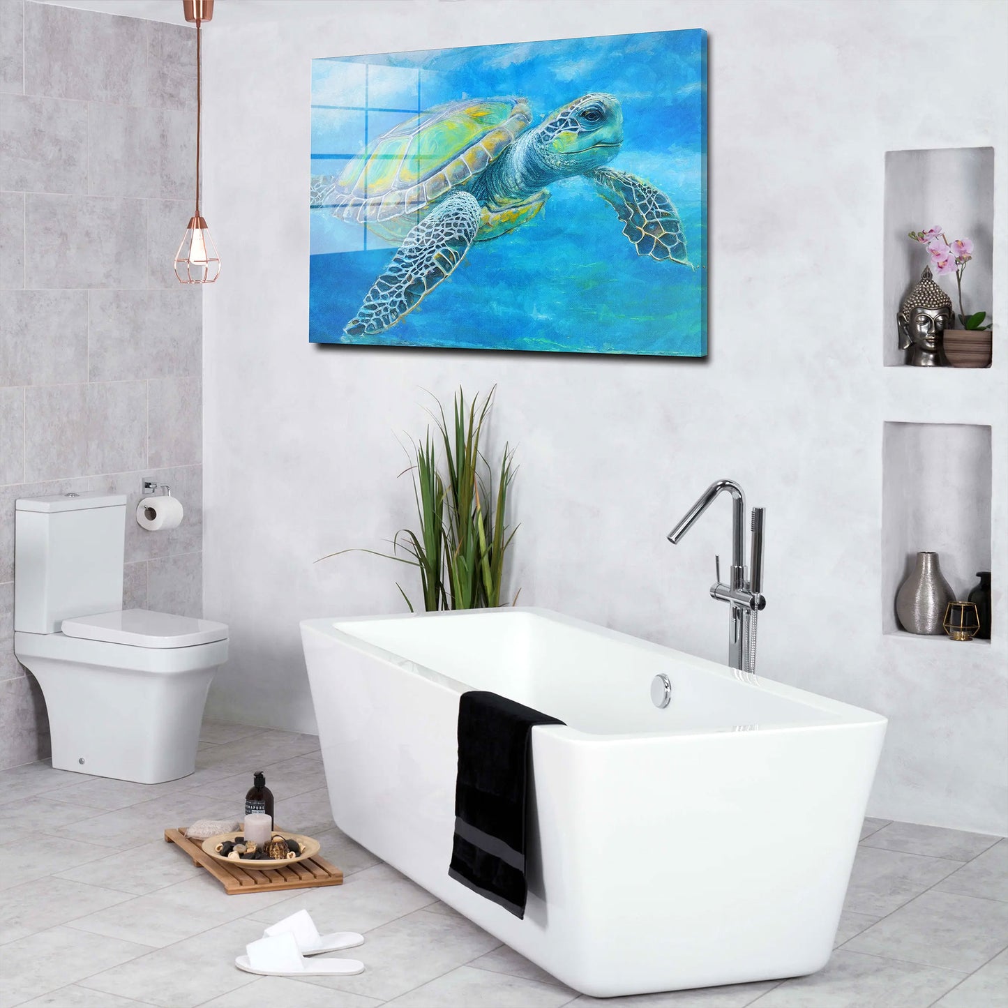 Meeresschildkröte Acrylglasbild Wandbild Bild Wanddeko Wohnzimmer XL