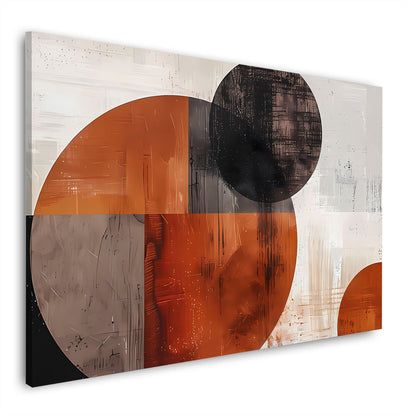 Minimalistische Kreisformen Wandbild Leinwandbild Kunstdruck XL Wanddeko