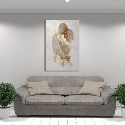 Minimalistisches Figuren abstrakt Wandbild Leinwandbild Kunstdruck XL Wanddeko