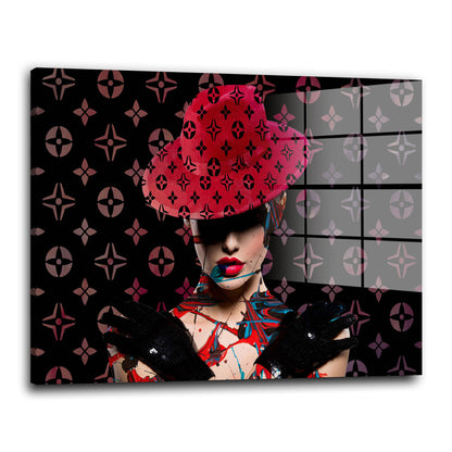 Modern Frau Abstract Acrylglasbild Wandbild Bild Wanddeko Wohnzimmer XL