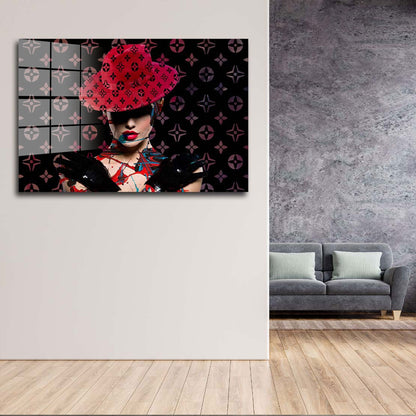 Modern Frau Abstract Acrylglasbild Wandbild Bild Wanddeko Wohnzimmer XL