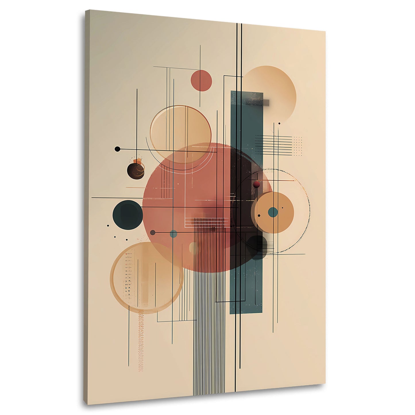 Moderne Formen Komposition Wandbild Leinwandbild Kunstdruck XL Wanddeko