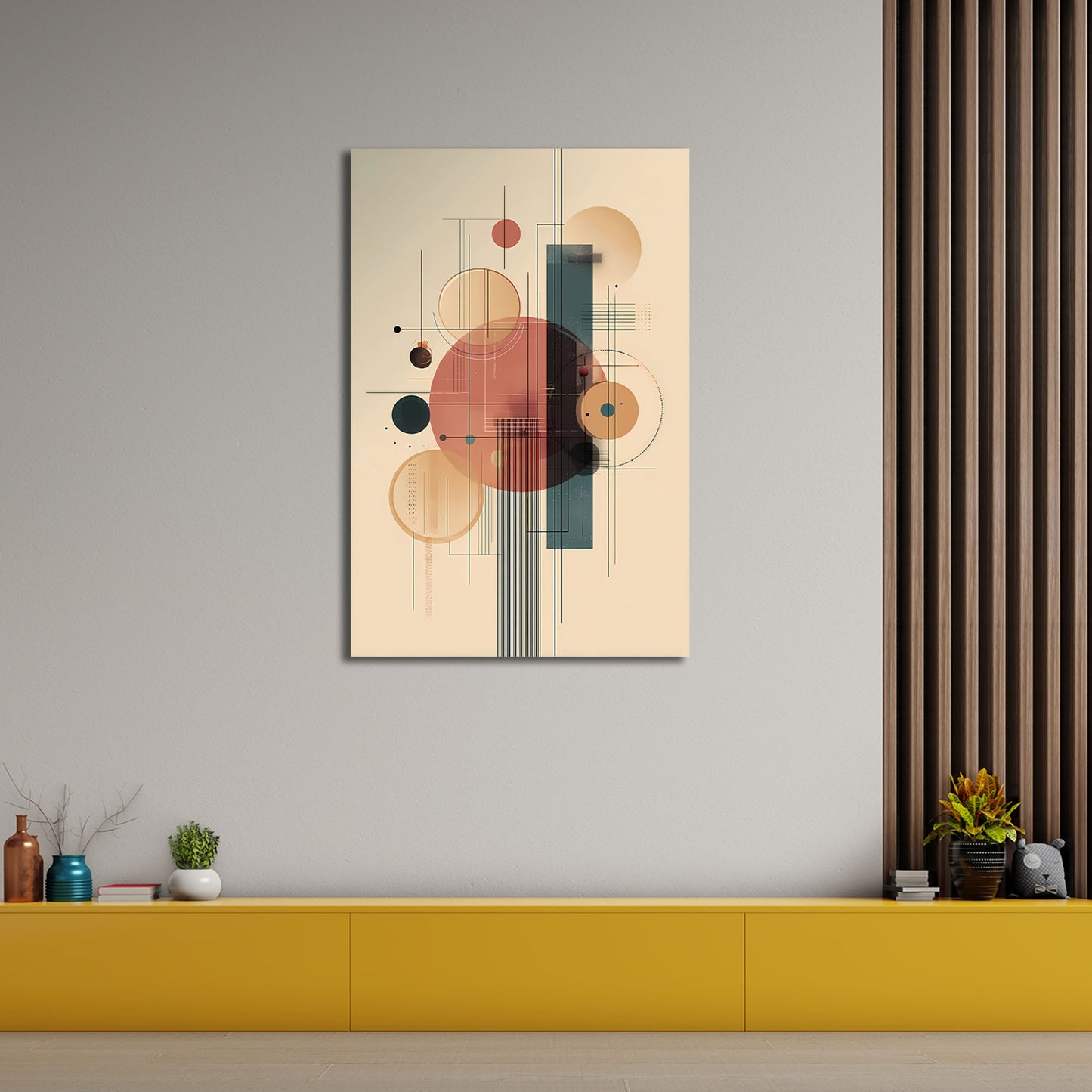 Moderne Formen Komposition Wandbild Leinwandbild Kunstdruck XL Wanddeko