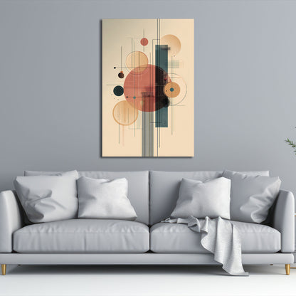 Moderne Formen Komposition Wandbild Leinwandbild Kunstdruck XL Wanddeko