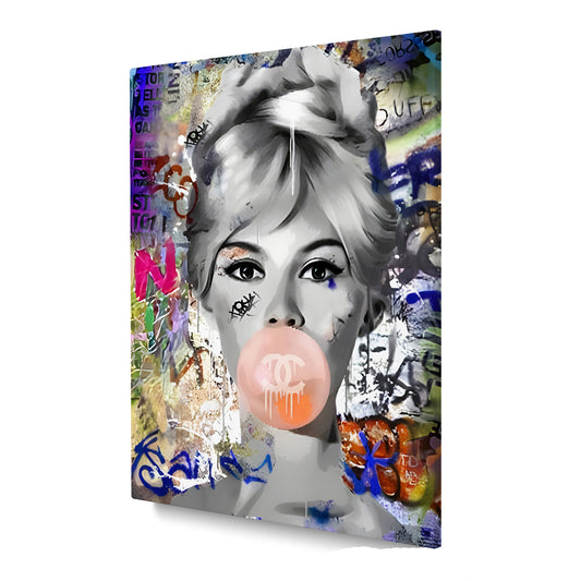 Pop Art Chewing Gum Style Wandbild Leinwandbild Kunstdruck XL Wanddeko