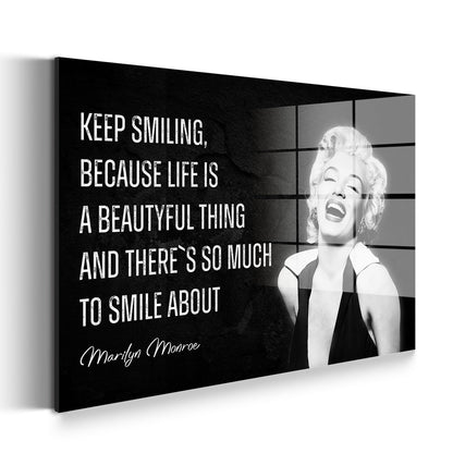 Monroe Motivation Acrylglasbild Wandbild Bild Wanddeko Wohnzimmer XL