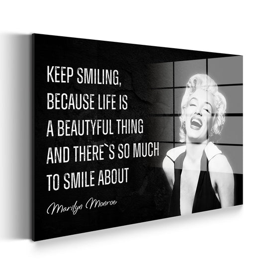 Monroe Motivation Acrylglasbild Wandbild Bild Wanddeko Wohnzimmer XL