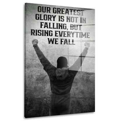 Motivation Boxer Zitate Acrylglasbild Wandbild Bild Wanddeko Wohnzimmer XL