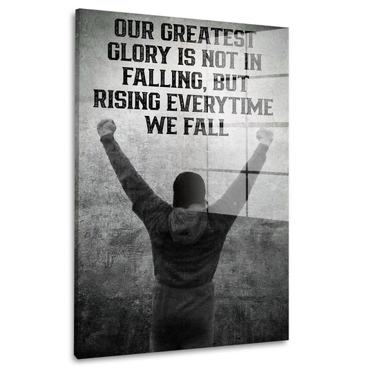 Motivation Boxer Zitate Acrylglasbild Wandbild Bild Wanddeko Wohnzimmer XL