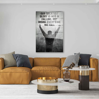 Motivation Boxer Zitate Acrylglasbild Wandbild Bild Wanddeko Wohnzimmer XL