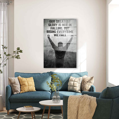 Motivation Boxer Zitate Acrylglasbild Wandbild Bild Wanddeko Wohnzimmer XL