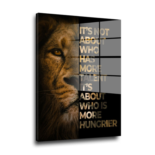 Motivation Löwe Acrylglasbild Wandbild Bild Wanddeko Wohnzimmer XL