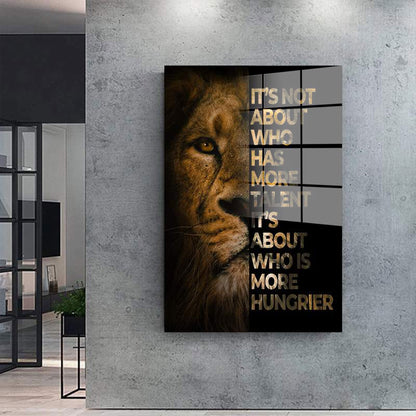 Motivation Löwe Acrylglasbild Wandbild Bild Wanddeko Wohnzimmer XL