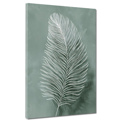 Naturmotiv Palmblatt minimalistisch Leinwandbild Wandbild Kunstdruck XL Deko